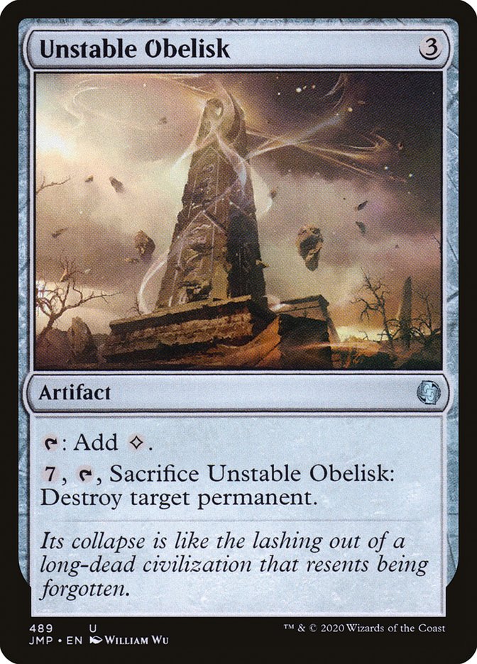 Unstable Obelisk [Jumpstart] | Card Merchant Takapuna