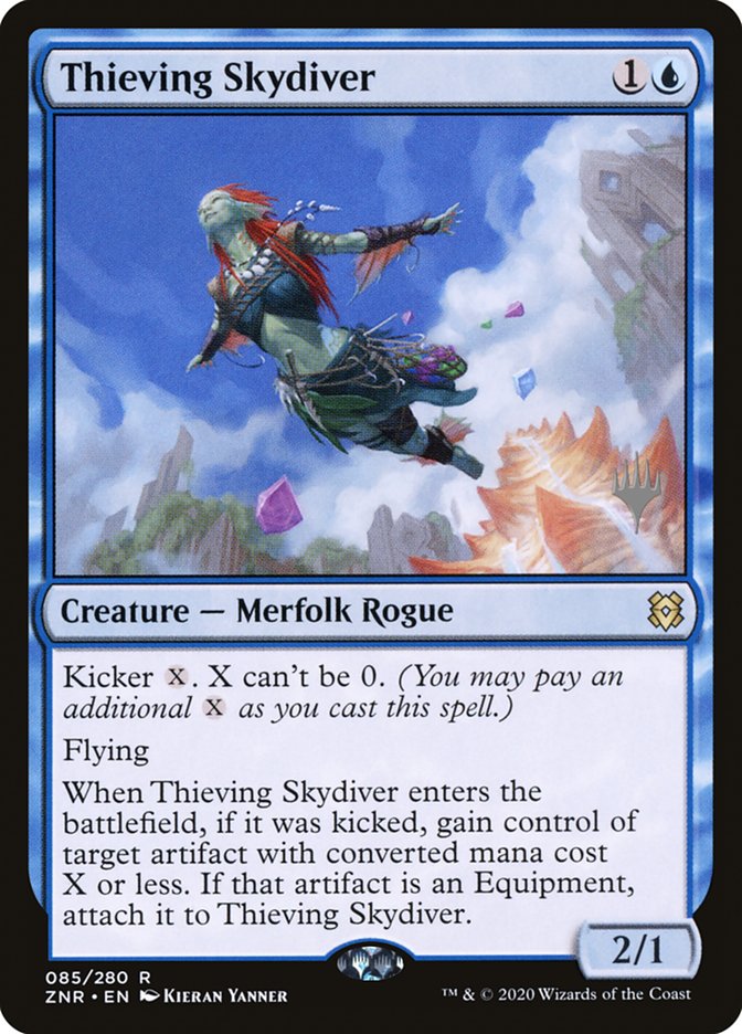 Thieving Skydiver (Promo Pack) [Zendikar Rising Promos] | Card Merchant Takapuna