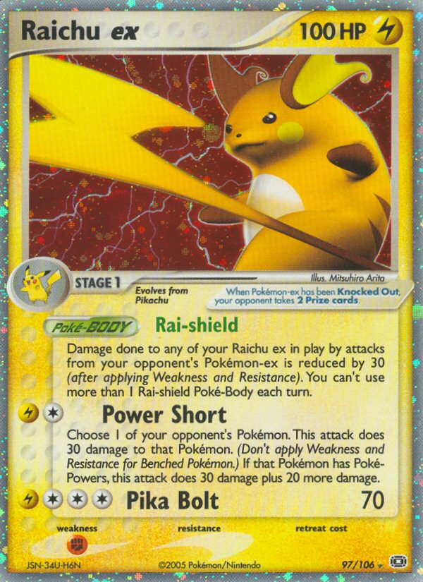 Raichu ex (97/106) [EX: Emerald] | Card Merchant Takapuna