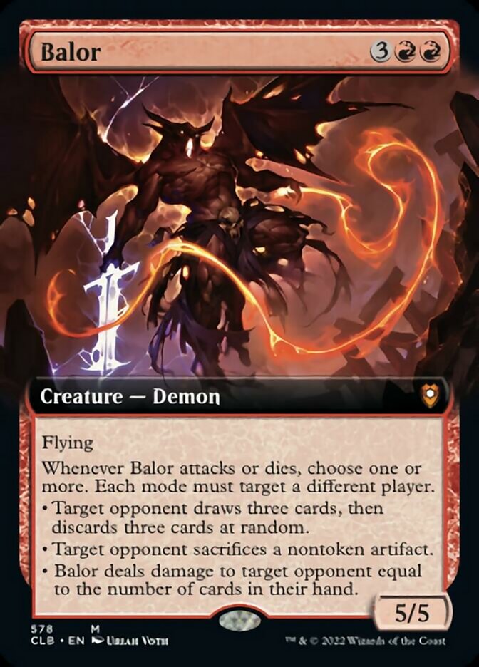 Balor (Extended Art) [Commander Legends: Battle for Baldur's Gate] | Card Merchant Takapuna