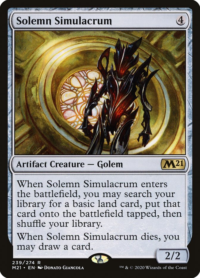 Solemn Simulacrum [Core Set 2021] | Card Merchant Takapuna