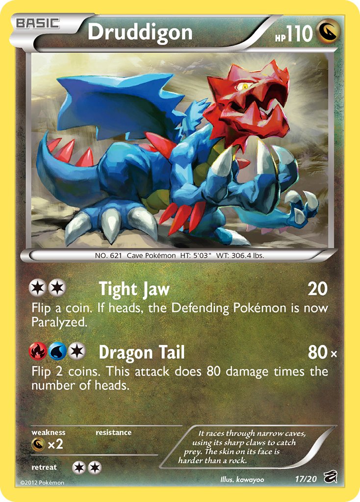 Druddigon (17/20) (Blister Exclusive) [Black & White: Dragon Vault] | Card Merchant Takapuna