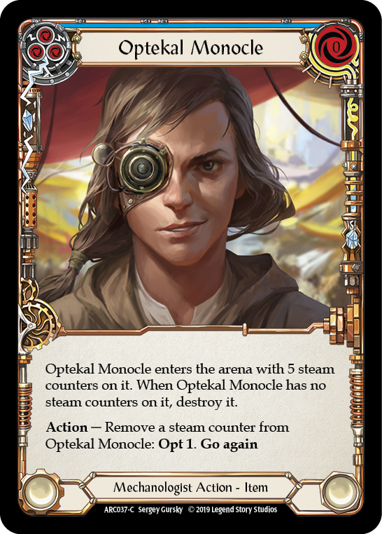 Optekal Monocle [ARC037-C] (Arcane Rising)  1st Edition Rainbow Foil | Card Merchant Takapuna