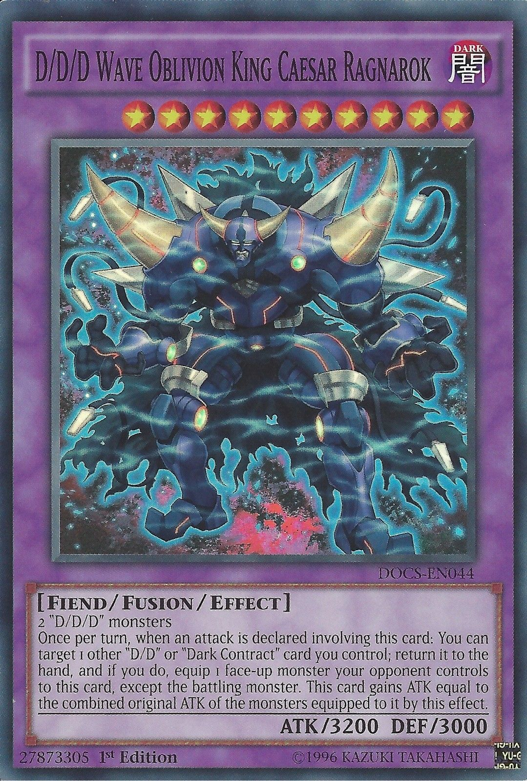 D/D/D Wave Oblivion King Caesar Ragnarok [DOCS-EN044] Super Rare | Card Merchant Takapuna