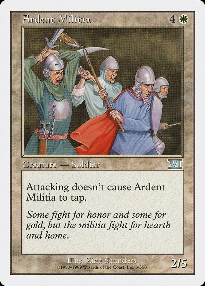 Ardent Militia [Classic Sixth Edition] | Card Merchant Takapuna