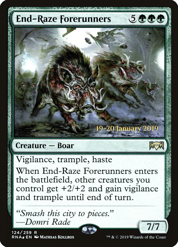 End-Raze Forerunners [Ravnica Allegiance Prerelease Promos] | Card Merchant Takapuna