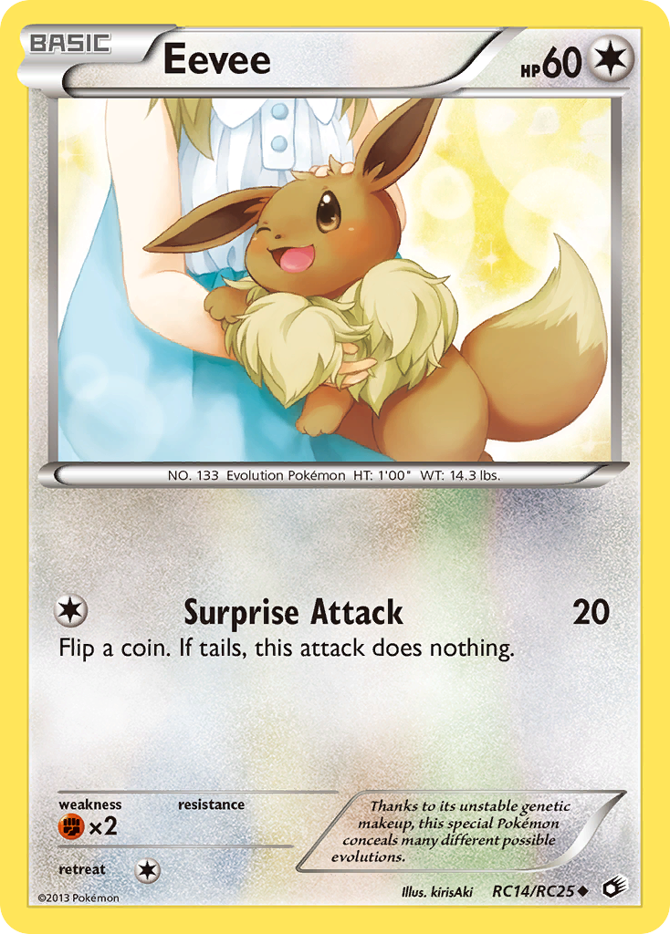 Eevee (RC14/RC25) [Black & White: Legendary Treasures] | Card Merchant Takapuna