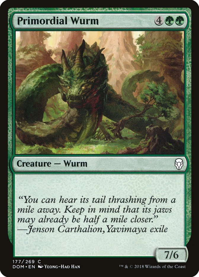 Primordial Wurm [Dominaria] | Card Merchant Takapuna