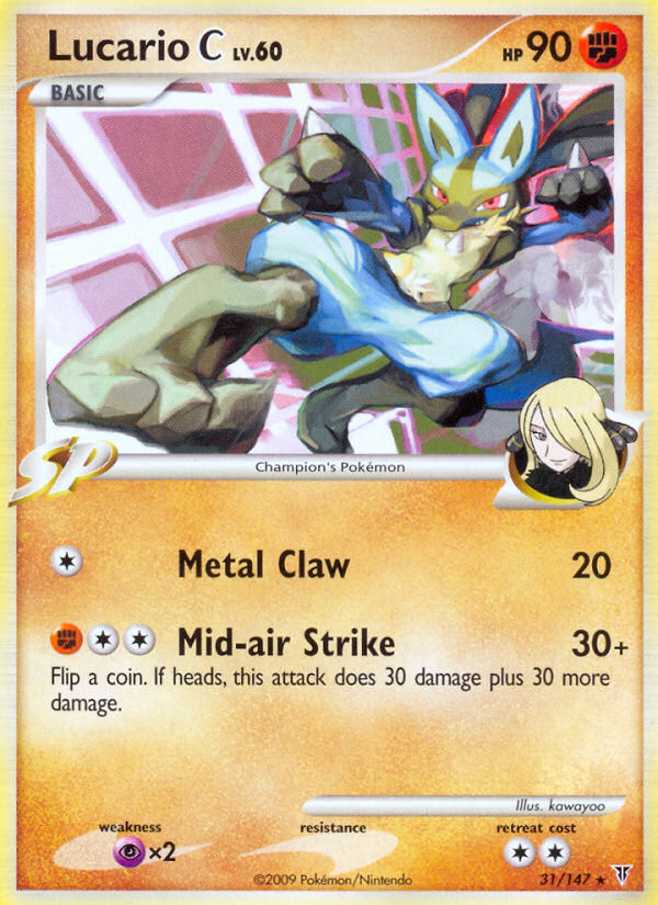 Lucario C (31/147) [Platinum: Supreme Victors] | Card Merchant Takapuna