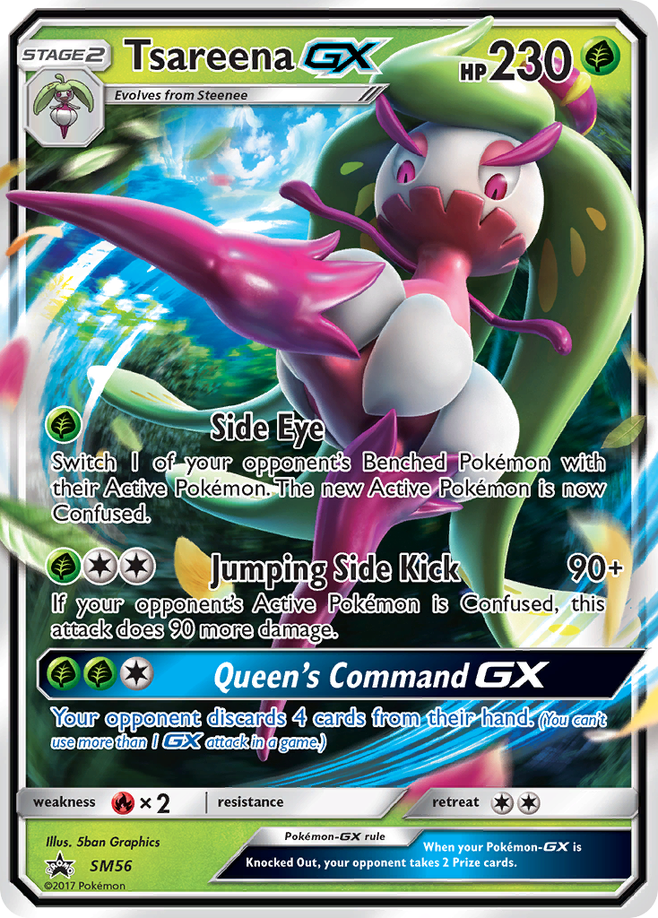 Tsareena GX (SM56) [Sun & Moon: Black Star Promos] | Card Merchant Takapuna