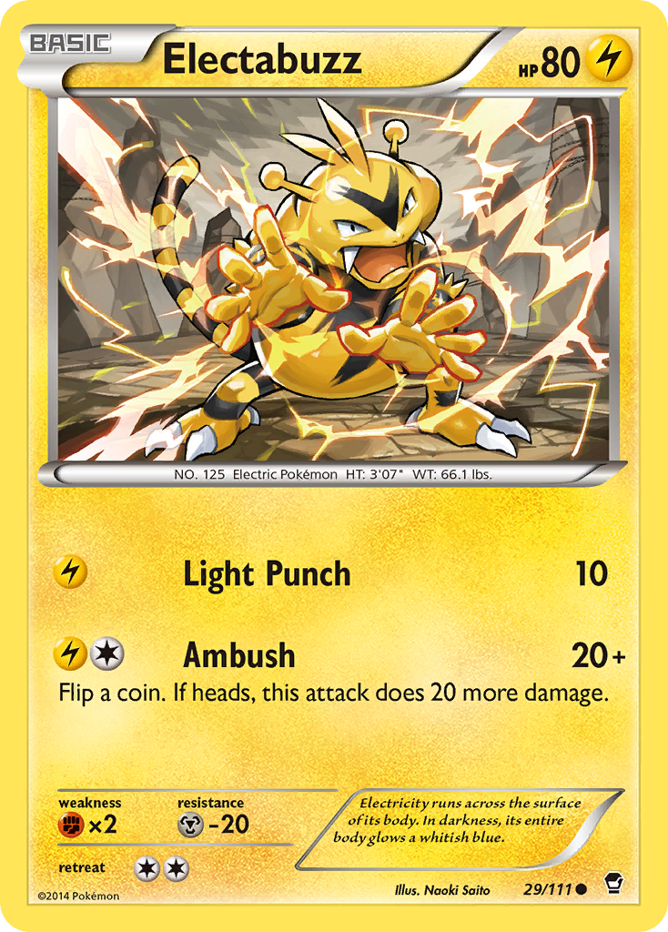 Electabuzz (29/111) [XY: Furious Fists] | Card Merchant Takapuna