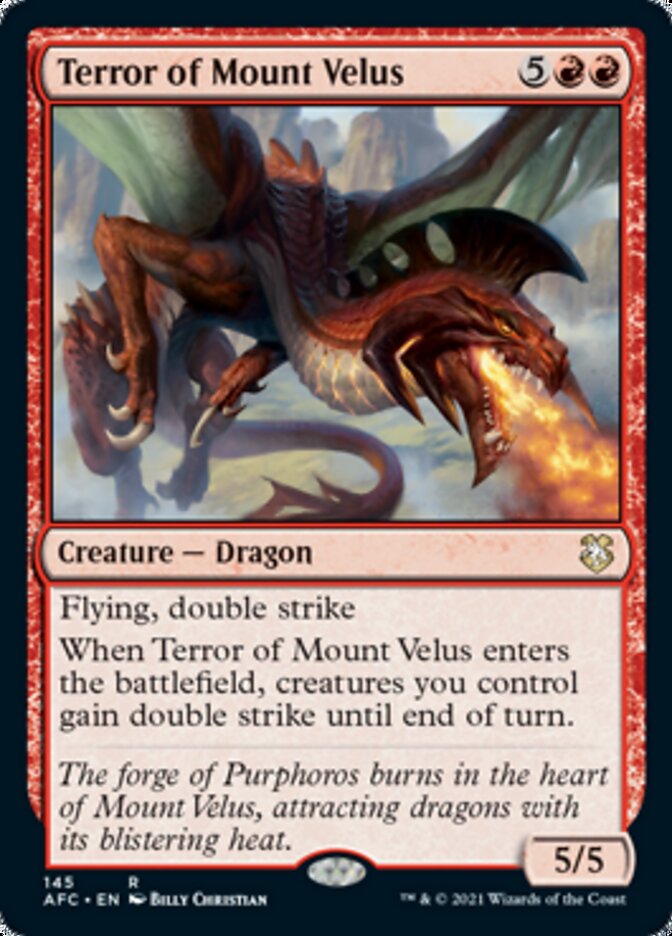 Terror of Mount Velus [Dungeons & Dragons: Adventures in the Forgotten Realms Commander] | Card Merchant Takapuna