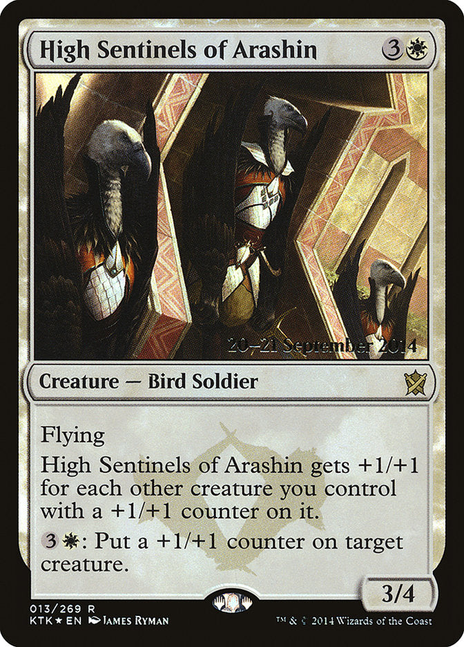 High Sentinels of Arashin [Khans of Tarkir Prerelease Promos] | Card Merchant Takapuna