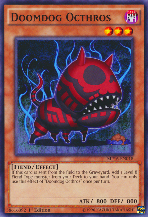 Doomdog Octhros [MP16-EN018] Common | Card Merchant Takapuna