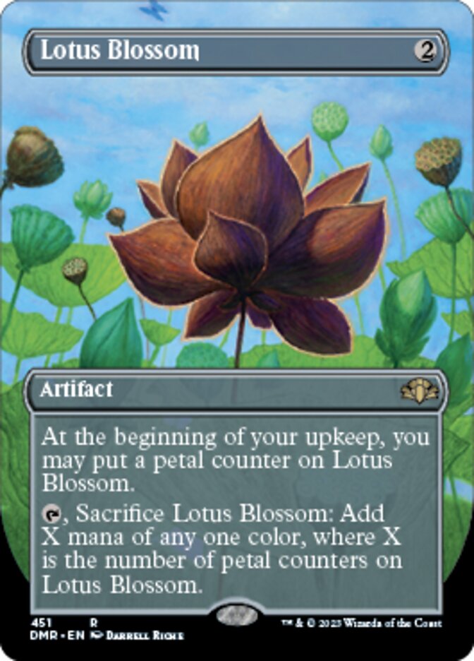 Lotus Blossom (Borderless Alternate Art) [Dominaria Remastered] | Card Merchant Takapuna