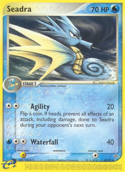 Seadra (40/97) [EX: Dragon] | Card Merchant Takapuna