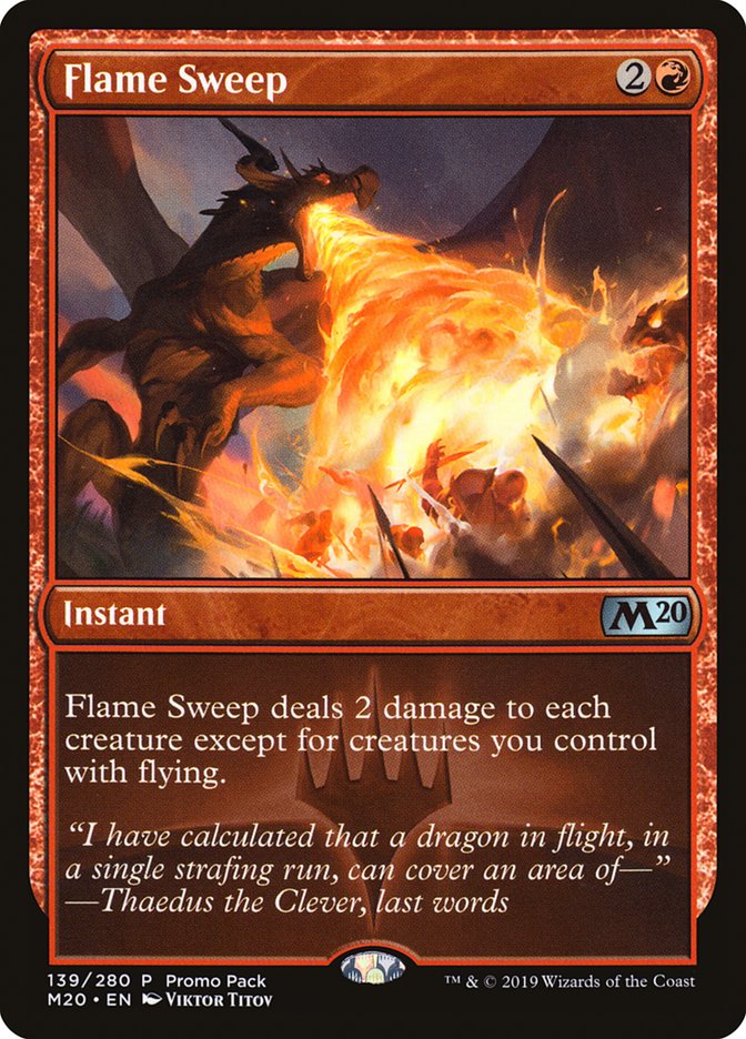 Flame Sweep (Promo Pack) [Core Set 2020 Promos] | Card Merchant Takapuna