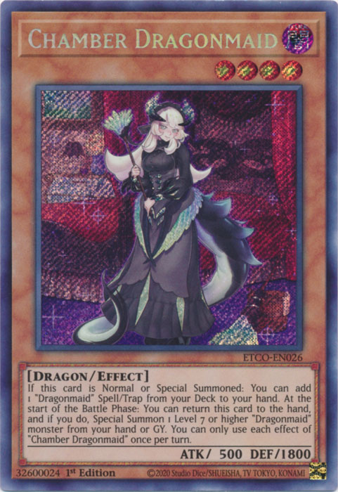 Chamber Dragonmaid [ETCO-EN026] Secret Rare | Card Merchant Takapuna