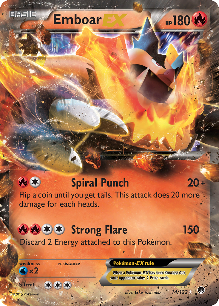 Emboar EX (14/122) [XY: BREAKpoint] | Card Merchant Takapuna