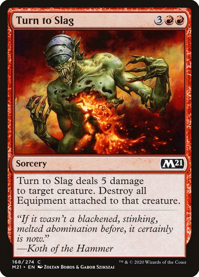 Turn to Slag [Core Set 2021] | Card Merchant Takapuna