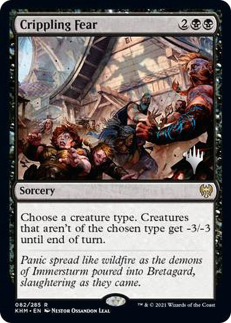 Crippling Fear (Promo Pack) [Kaldheim Promos] | Card Merchant Takapuna