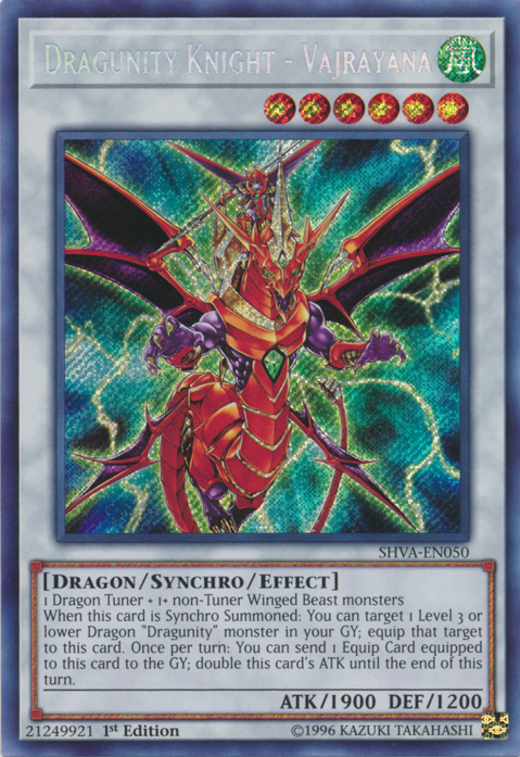 Dragunity Knight - Vajrayana [SHVA-EN050] Secret Rare | Card Merchant Takapuna