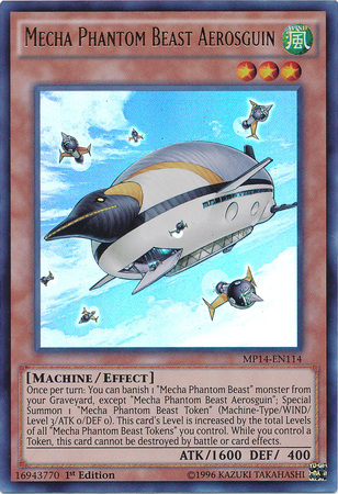 Mecha Phantom Beast Aerosguin [MP14-EN114] Ultra Rare | Card Merchant Takapuna