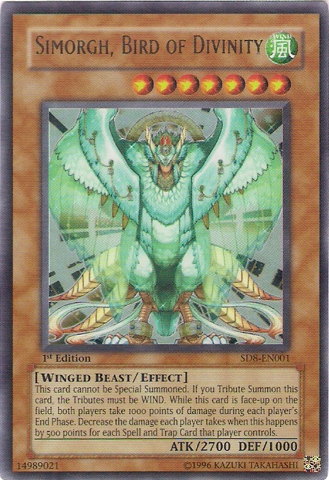 Simorgh, Bird of Divinity [SD8-EN001] Ultra Rare | Card Merchant Takapuna