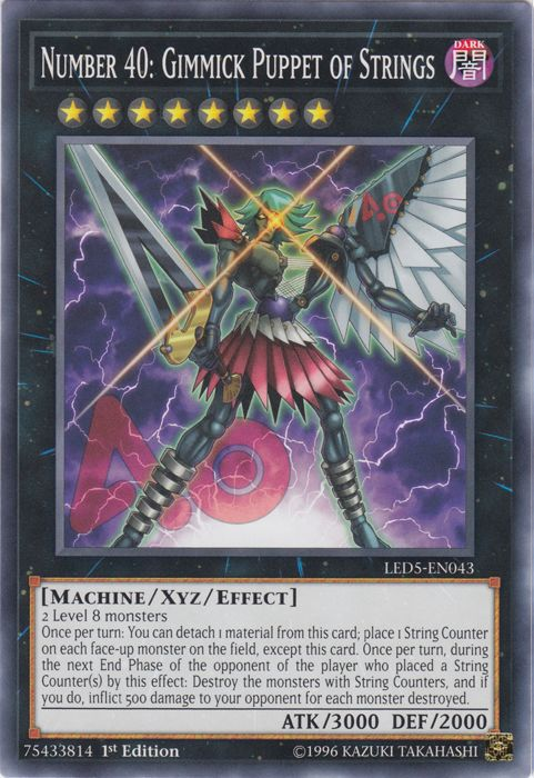 Number 40: Gimmick Puppet of Strings [LED5-EN043] Common | Card Merchant Takapuna