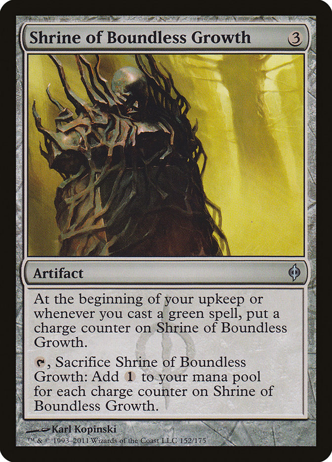 Shrine of Boundless Growth [New Phyrexia] | Card Merchant Takapuna