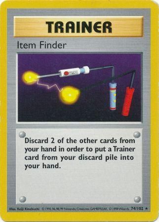 Item Finder (74/102) [Base Set Shadowless Unlimited] | Card Merchant Takapuna