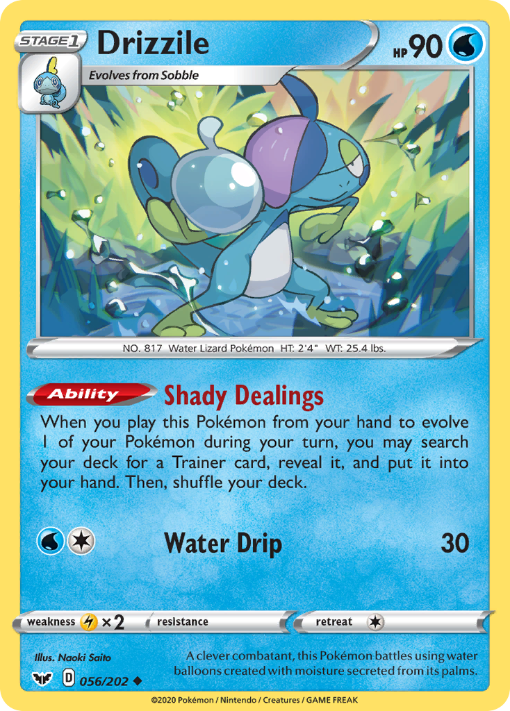 Drizzile (056/202) [Sword & Shield: Base Set] | Card Merchant Takapuna