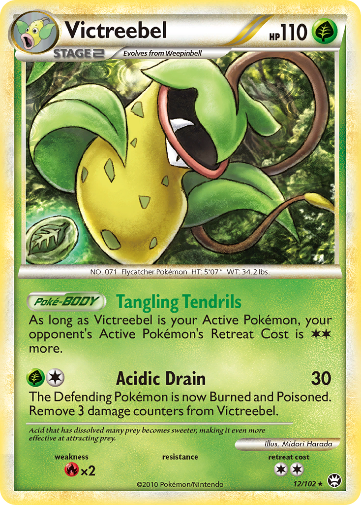 Victreebel (12/102) [HeartGold & SoulSilver: Triumphant] | Card Merchant Takapuna