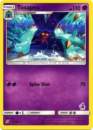 Toxapex (97/236) (Mewtwo Deck) [Battle Academy 2020] | Card Merchant Takapuna