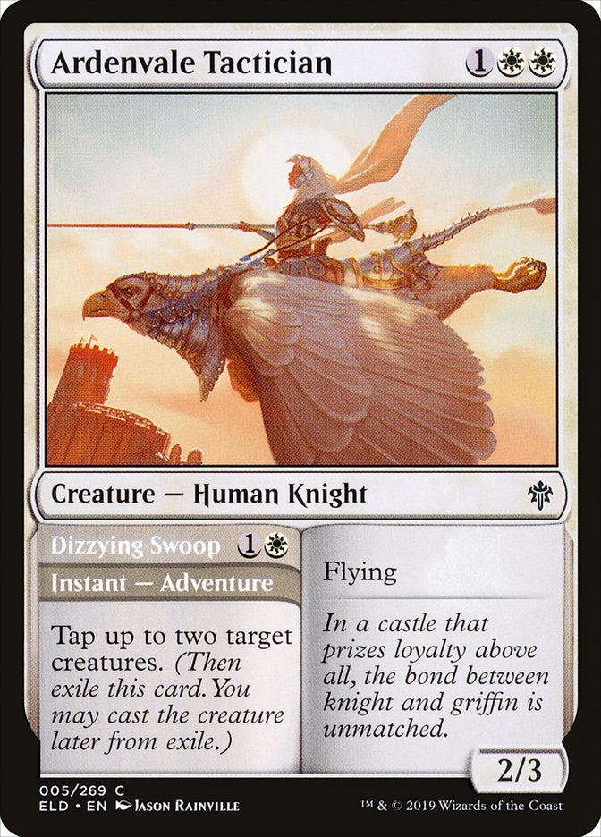 Ardenvale Tactician // Dizzying Swoop [Throne of Eldraine] | Card Merchant Takapuna