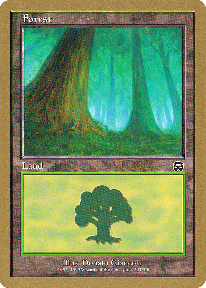 Forest (jt347a) (Jan Tomcani) [World Championship Decks 2001] | Card Merchant Takapuna