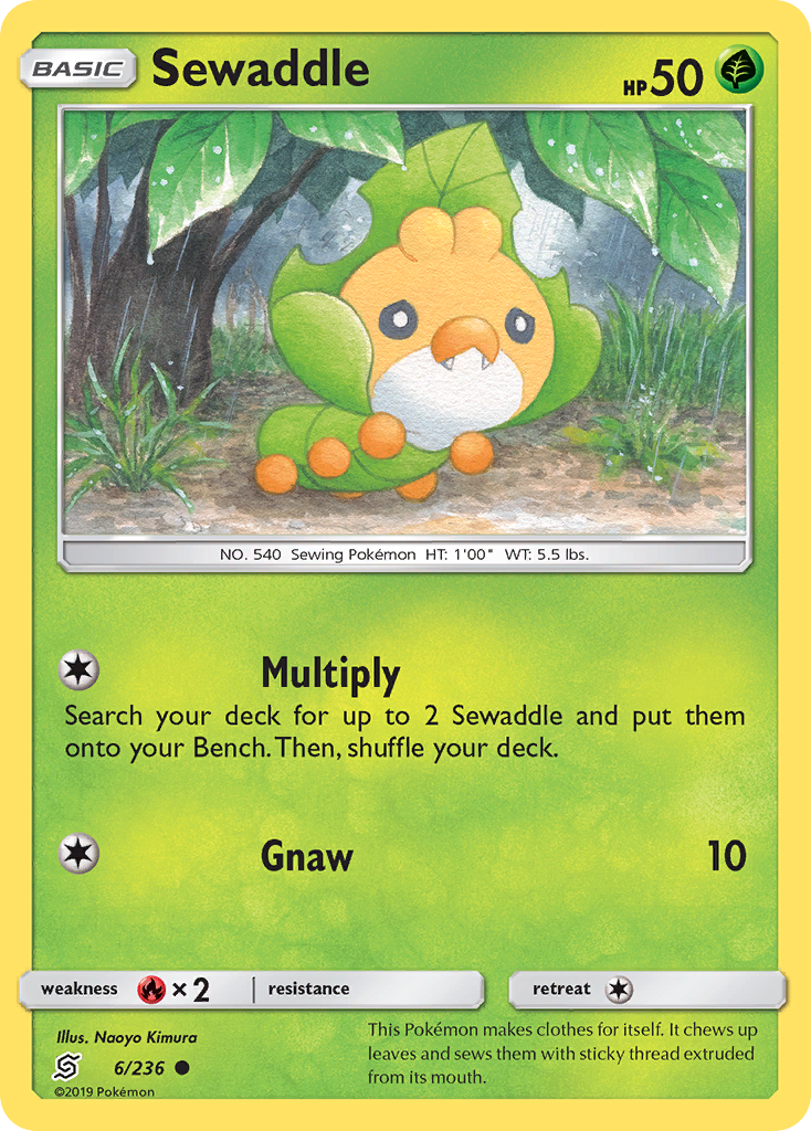 Sewaddle (6/236) [Sun & Moon: Unified Minds] | Card Merchant Takapuna