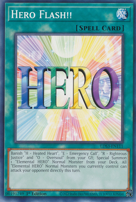 Hero Flash!! [LDS3-EN111] Common | Card Merchant Takapuna