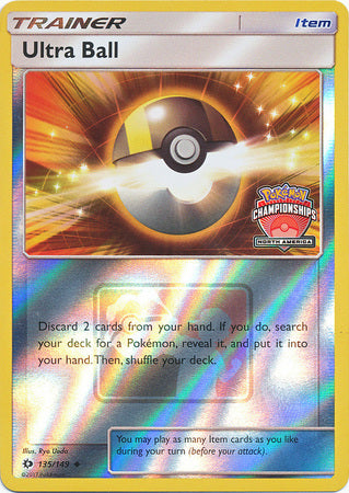 Ultra Ball (135/149) (NA Championship Promo) [Sun & Moon: Base Set] | Card Merchant Takapuna