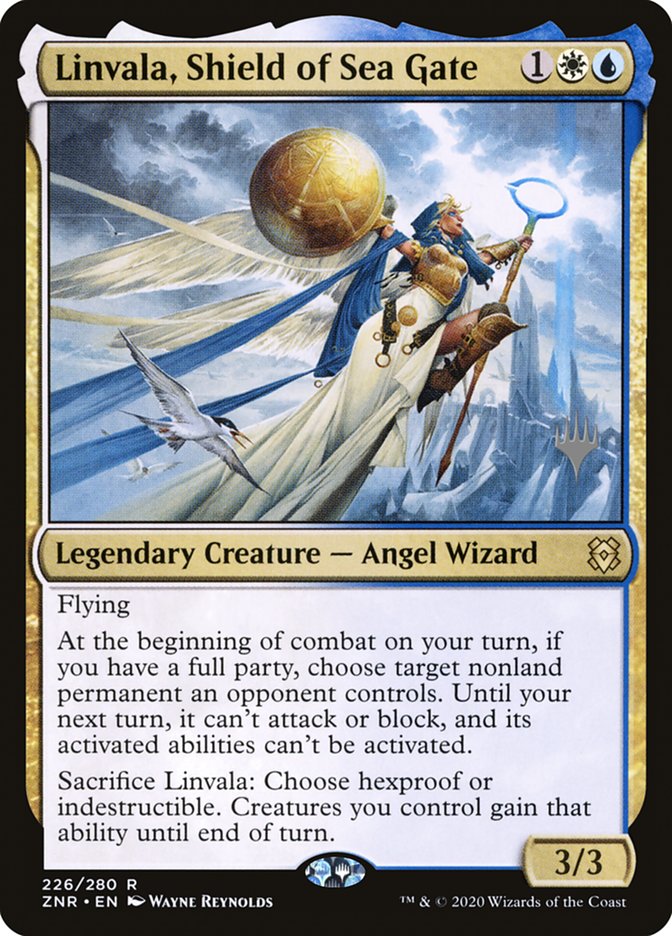 Linvala, Shield of Sea Gate (Promo Pack) [Zendikar Rising Promos] | Card Merchant Takapuna