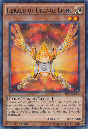 Herald of Orange Light [BP03-EN050] Shatterfoil Rare | Card Merchant Takapuna