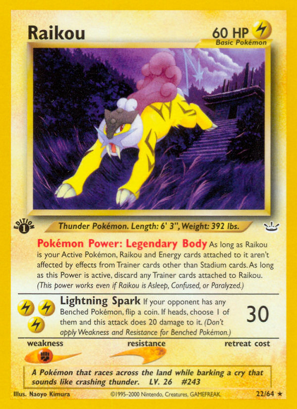 Raikou (22/64) [Neo Revelation 1st Edition] | Card Merchant Takapuna