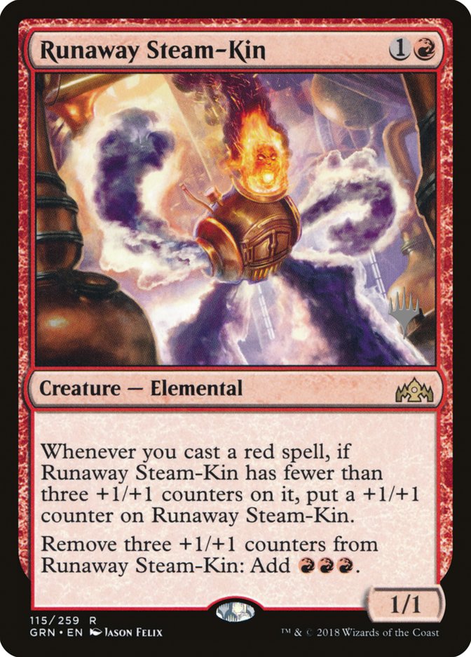 Runaway Steam-Kin (Promo Pack) [Guilds of Ravnica Promos] | Card Merchant Takapuna