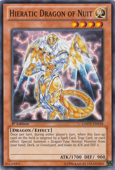 Hieratic Dragon of Nuit [GAOV-EN018] Common | Card Merchant Takapuna