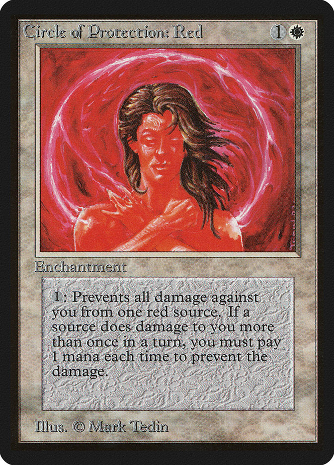 Circle of Protection: Red [Beta Edition] | Card Merchant Takapuna