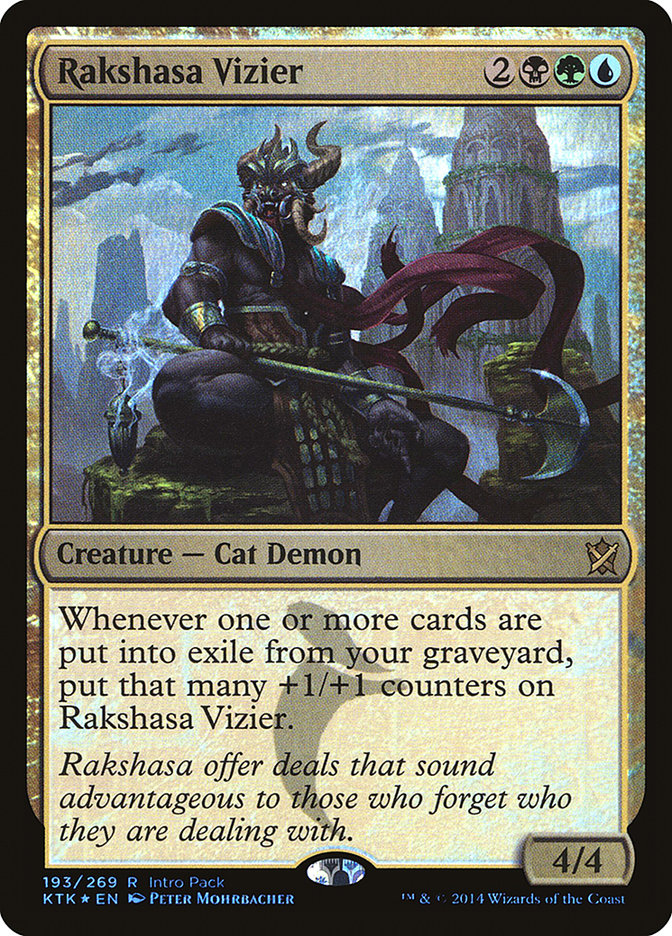 Rakshasa Vizier (Intro Pack) [Khans of Tarkir Promos] | Card Merchant Takapuna