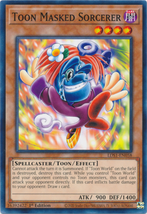 Toon Masked Sorcerer [LDS1-EN058] Common | Card Merchant Takapuna