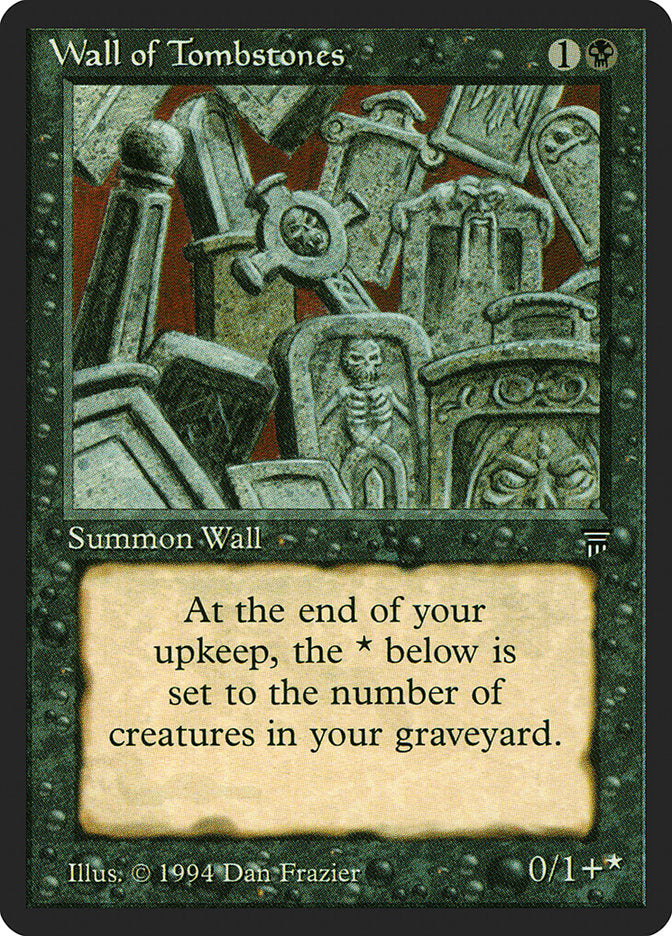 Wall of Tombstones [Legends] | Card Merchant Takapuna