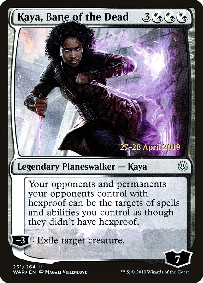 Kaya, Bane of the Dead [War of the Spark Prerelease Promos] | Card Merchant Takapuna