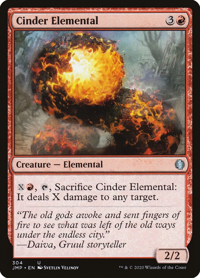 Cinder Elemental [Jumpstart] | Card Merchant Takapuna